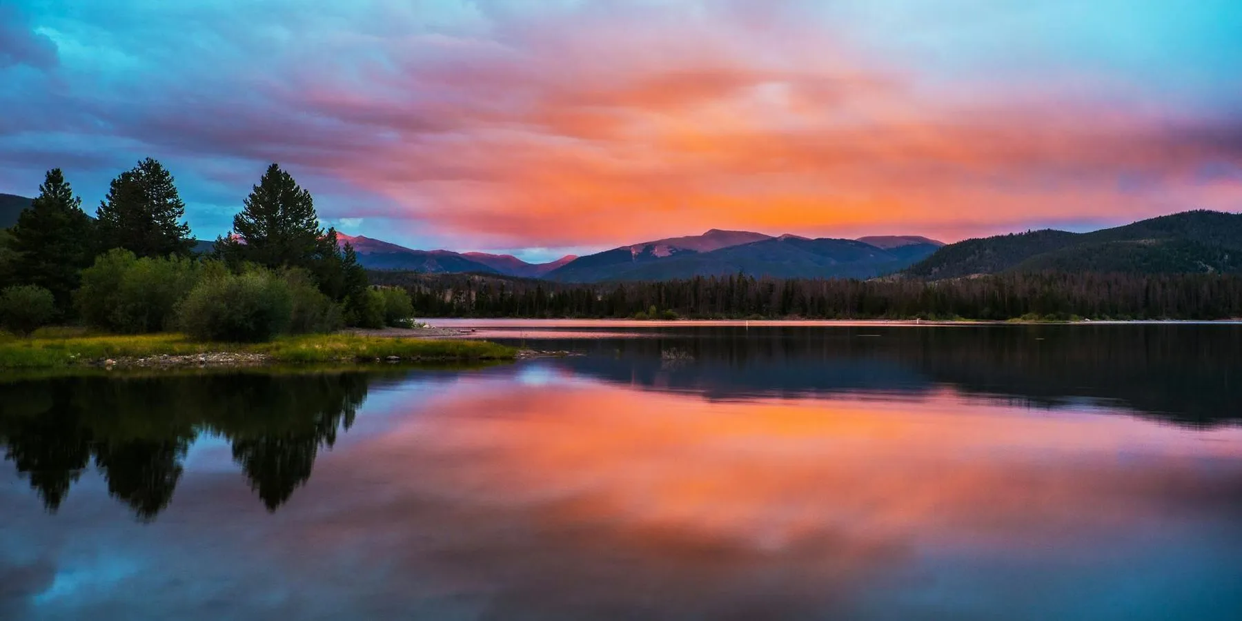 Colorado Lake on Sunset